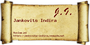 Jankovits Indira névjegykártya